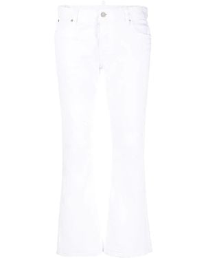 DSquared² Bootcut Cropped Pants - White