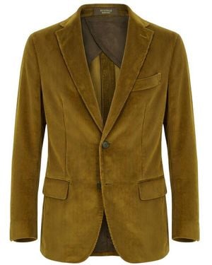 Peserico Green Cotton Men Jacket