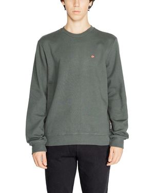 Napapijri Green Cotton Jumper - Grey