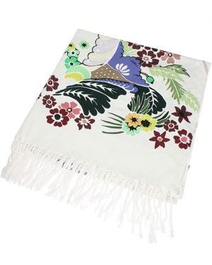 Valentino Garavani Multicolor Cotton Beach Towels - White