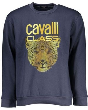 Roberto Cavalli Polyester Sweatshirt - Blue