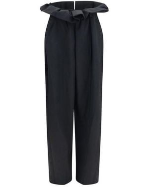 KHAITE Black Wool Oves Aries Casual Pants