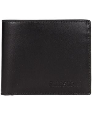 Testoni Black Leather Wallet
