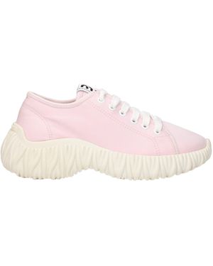 Miu Miu Pink Fabric Low Top Trainers