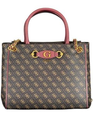 Guess Brown Polyethylene Handbag - Grey