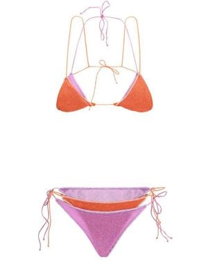 Oséree Multicolour Polyamide Bikini - Red