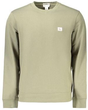 Calvin Klein Green Cotton Mens Sweatshirt