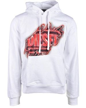 DIESEL White Cotton Sweater