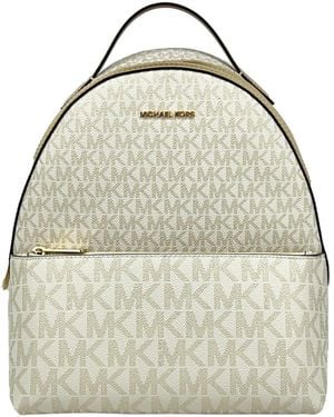 Michael Kors Sheila Medium Pvc Backpack Bookbag - White