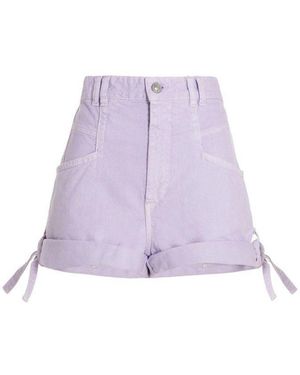 Isabel Marant Purple Cotton Shorts