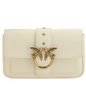 Pinko Love One Shoulder Bag - Natural