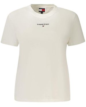Tommy Hilfiger Bianco Cotton 's T - Natural