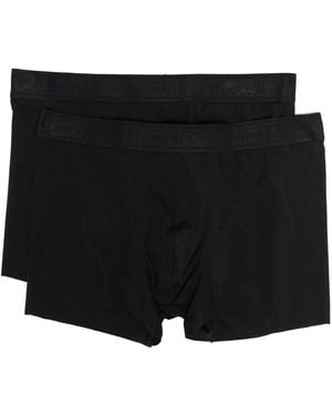 Wolford Logo-Waistband Boxers Set Of 2 - Black