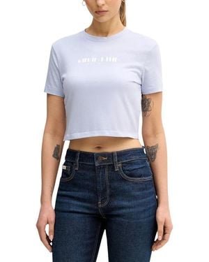 Calvin Klein Purple Cotton T - Blue