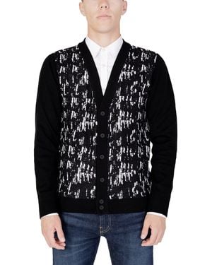 Antony Morato Black Wool Cardigan
