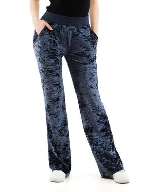 Moschino Blue Polyester Casual Trousers
