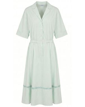 Malo Green Cotton Dress