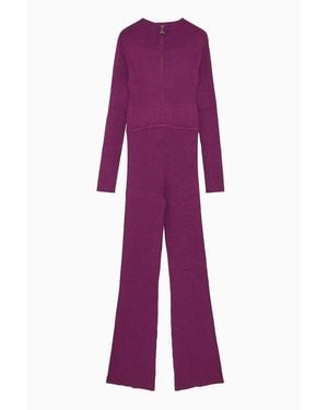 Patrizia Pepe Viscose Jumpsuit - Purple