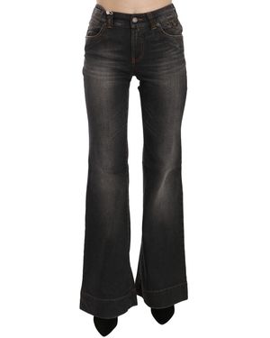 John Galliano Svelte Mid Waist Flared Denim - Black