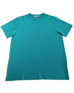 Trussardi Beachwear Cotton T-Shirt - Blue
