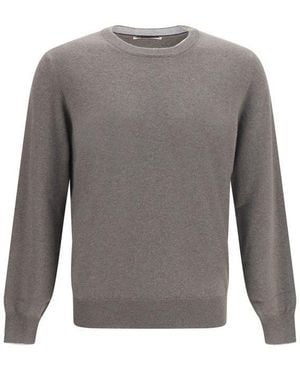 Brunello Cucinelli Gray Cashmere Sweater