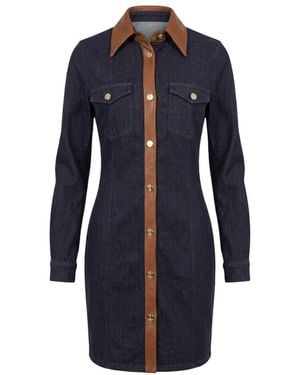 Trussardi Blue Cotton Dress