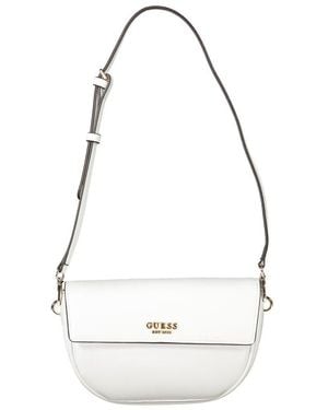 Guess White Polyethylene Handbag - Metallic