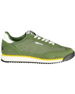 Gas Verde Polyurethane Men Trainer - Green