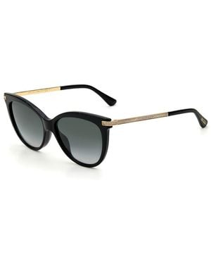 Jimmy Choo Axelle Cat Eye Sunglasses Jcaxellegs8079Oac - Black