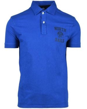 North Sails Blue Cotton Polo Shirt