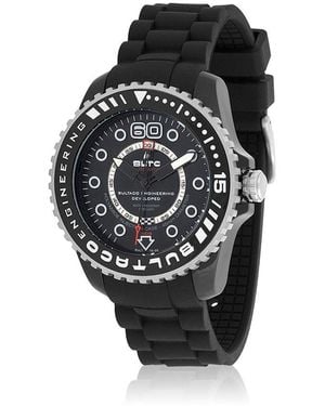 BULTACO Black Silicone Watch