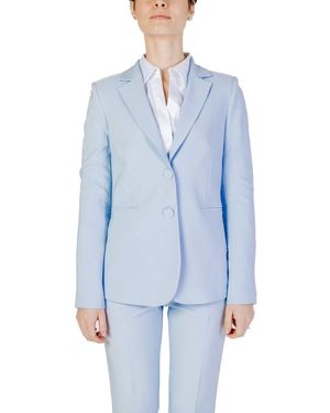 Sandro Ferrone Blue Polyester Suits & Blazer