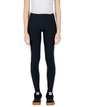 Converse Black Cotton Leggings - Blue