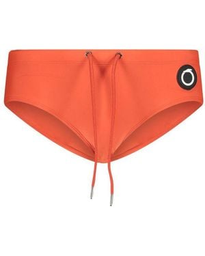 Trussardi Red Poliammide Men's Swim Brief - Orange