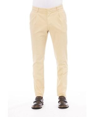 Peserico Beige Cotton Men Trousers - Natural