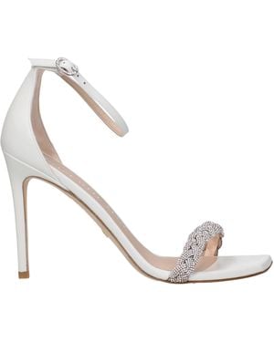 Stuart Weitzman Nudist Curve 100 Sandal Crystal - Metallic
