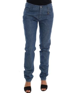 CoSTUME NATIONAL Wash Cotton Boyfriend Fit Jeans Blue Sig30128