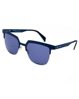 Italia Independent Blue Metal Sunglasses