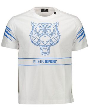 Philipp Plein Cotton T-Shirt - Blue