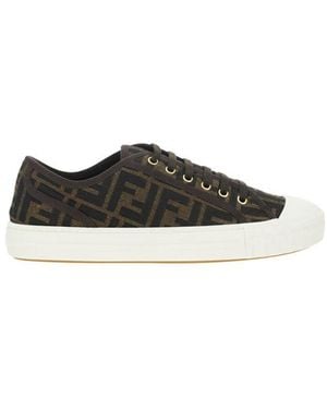 Fendi Monochrome Trainers - Black