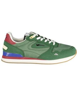 Gas Verde Polyester Men Trainer - Green