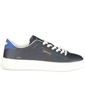 Gas Blue Polyurethane Men Trainer