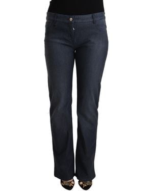 Marghi Ló Dark Blue Cotton Straight Denim Jeans