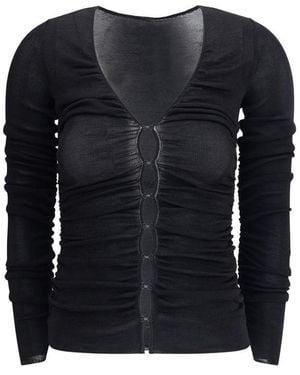 Self-Portrait Knit Top - Black