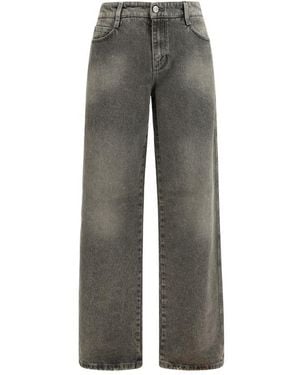 Ermanno Scervino Gray Cotton Relaxed Fit Jeans