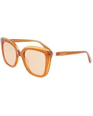 Longchamp Acetate Sunglasses - Brown