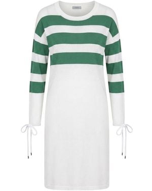 Malo White Cotton 's Dress - Green