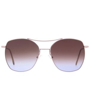 Andy Wolf Rose Gold Metal Sunglasses - Brown