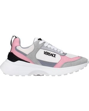 Versace White Fabric Trainers