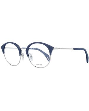 Police Multicolor Metal & Plastic Glasses (frames) - Blue